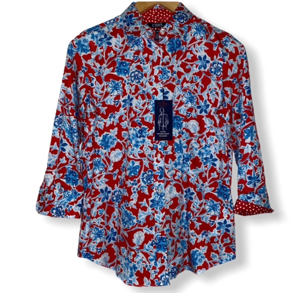Floral button down Chaps